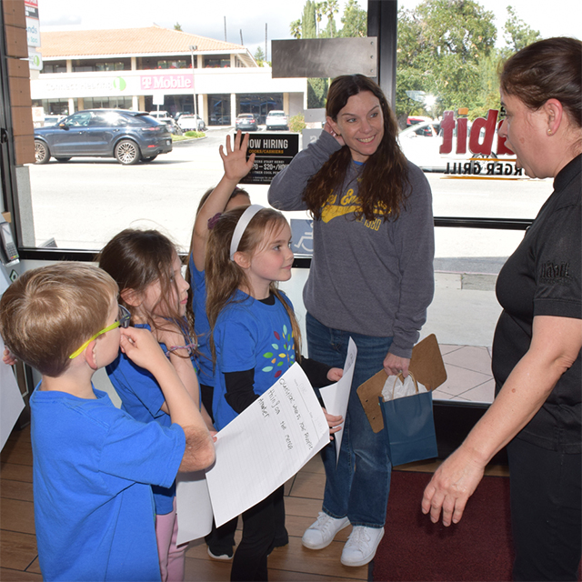 1st graders get to meet and interview business workers in our community.