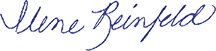 Ilene Reinfeld signature