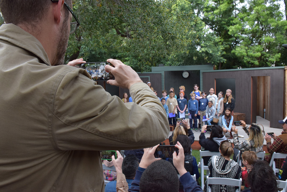 The outdoor classroom is a versatile space for both performance and study. The outdoor classroom is a versatile space for both performance and study.